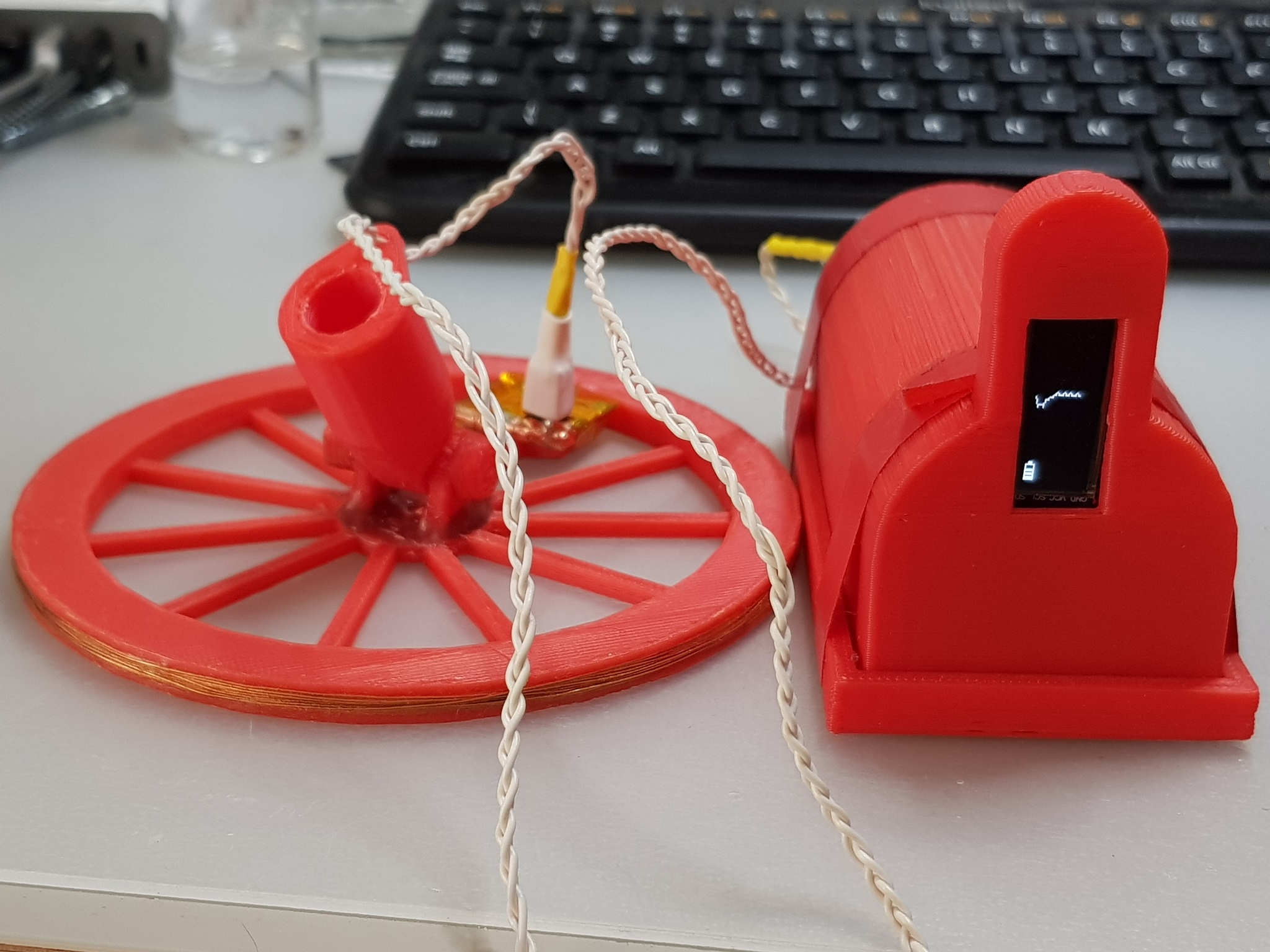 Assembled metal detector