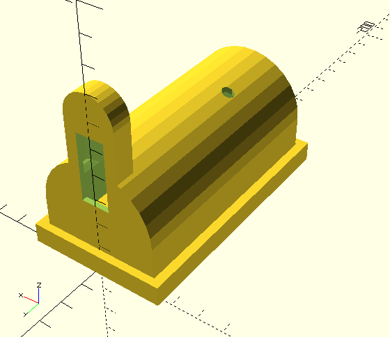 Model of the enclosure